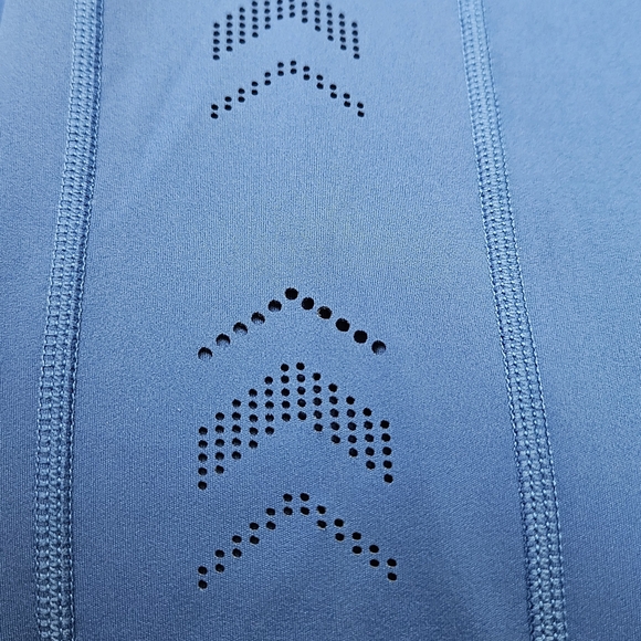 #43 Isabella Vibrant Blue Active Leggings - Picture 2 of 4